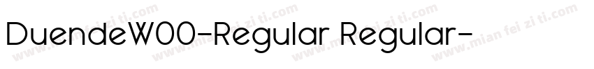 DuendeW00-Regular Regular字体转换